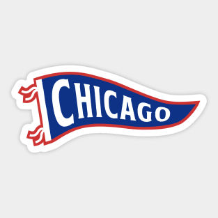 Chicago Pennant - Red Sticker